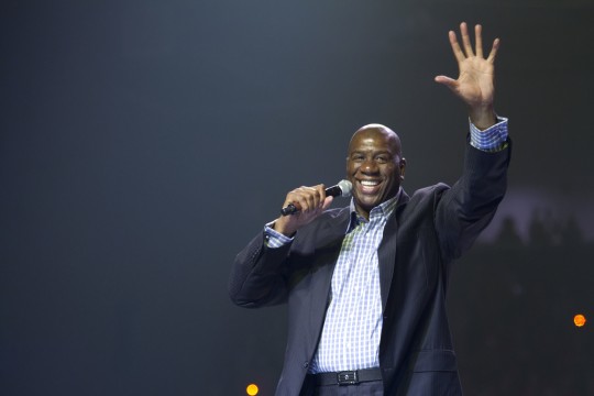 WATCH: Magic Johnson Shuts Down Talk of Steph Curry Being Greatest Point Guard Ever