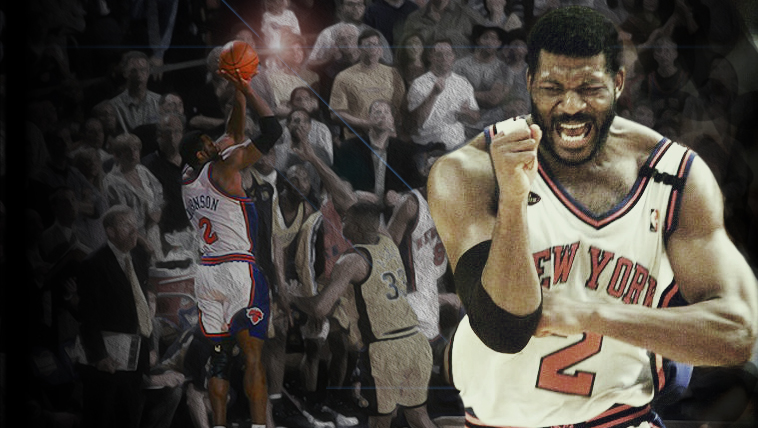 Autographed New York Knicks Larry Johnson Fanatics Authentic 8 x 10 Four  Point Play Photograph