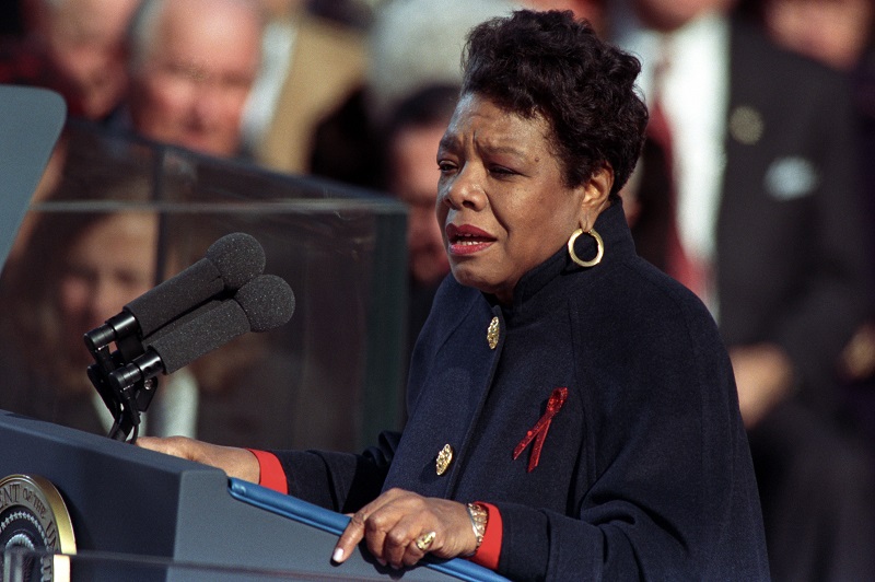 Angelou at Clinton inauguration