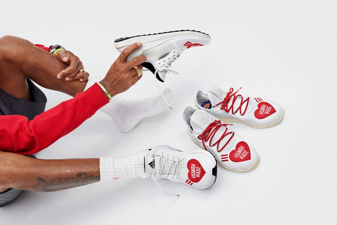 Pharrell Nigo Reunite For A Human Made X Adidas Hu Sneaker Collab