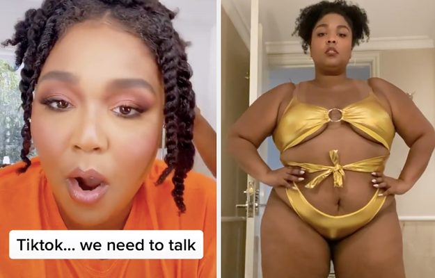 The Source |Lizzo Slams TikTok For Removing Her Bathing Suit Photos