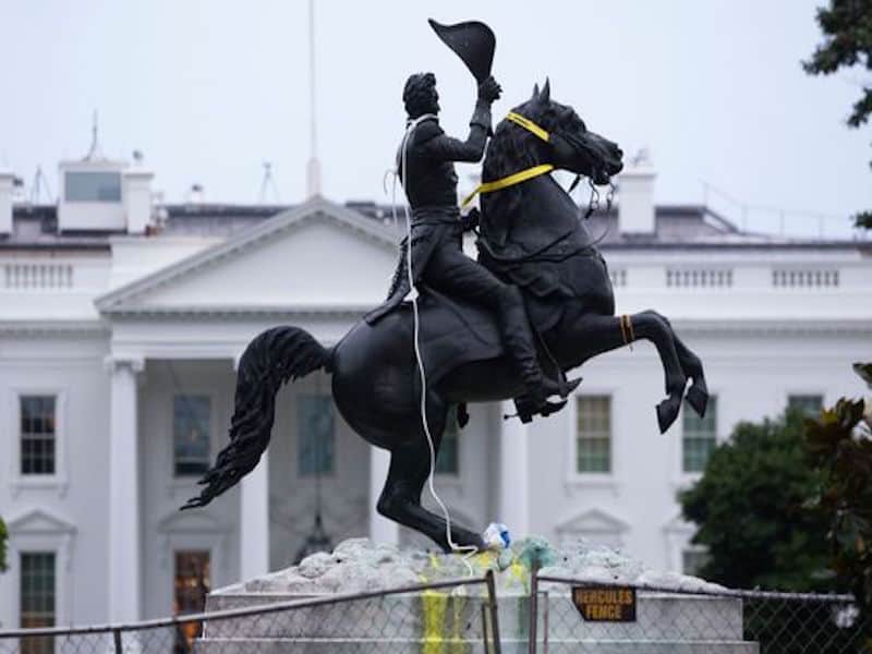 Protestors Try to Tear Down Andrew Jackson Statue at White House The Source