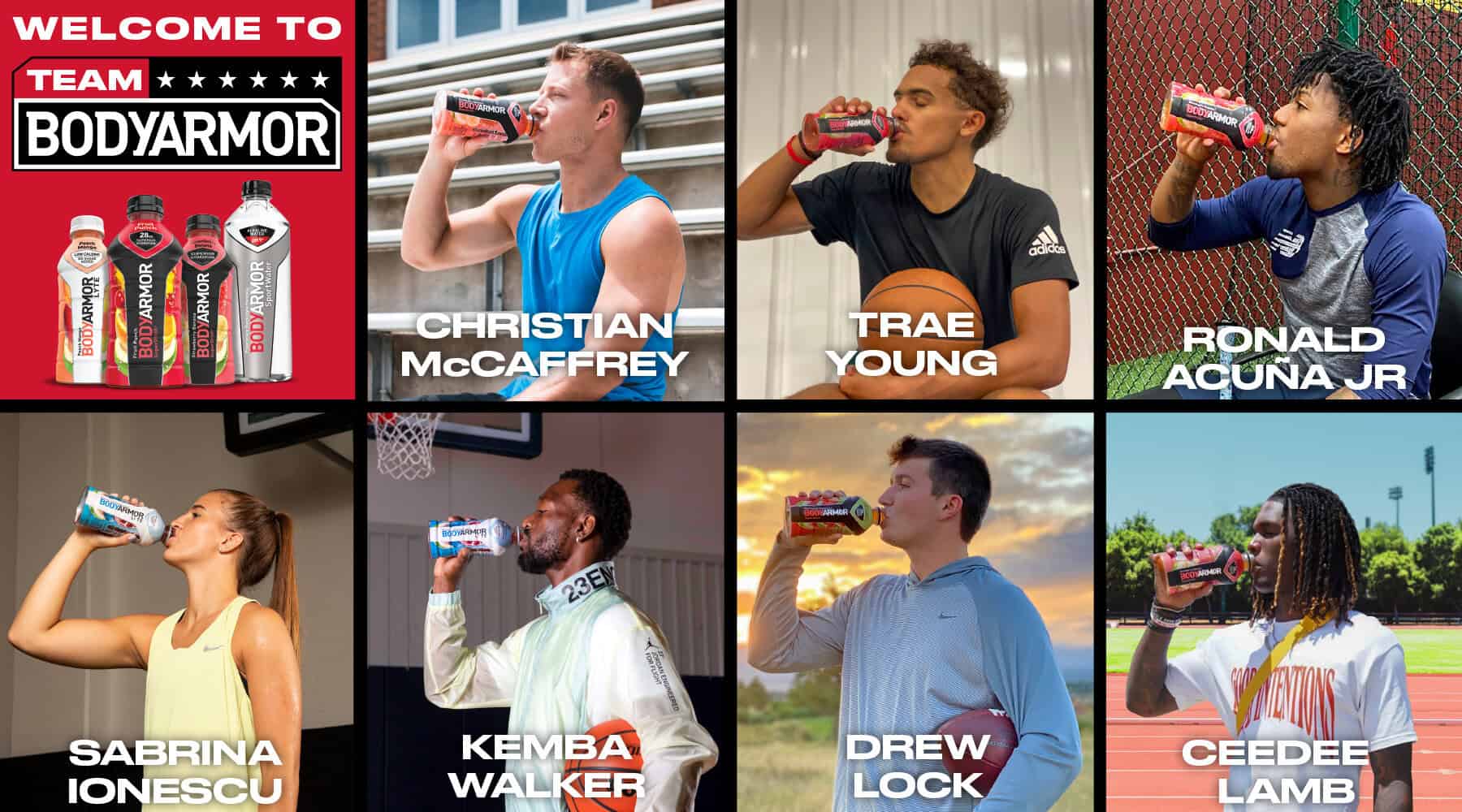 SOURCE SPORTS BODYARMOR Adds Trae Young, Christian McCaffrey, Sabrina