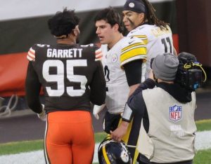 Myles Garrett and Mason Rudolph Dead Beef Ahead of Playoff Matchup