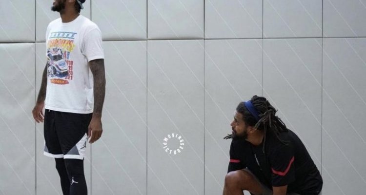 J.Cole and Carmelo Anthony Link Up for Hoops Session
