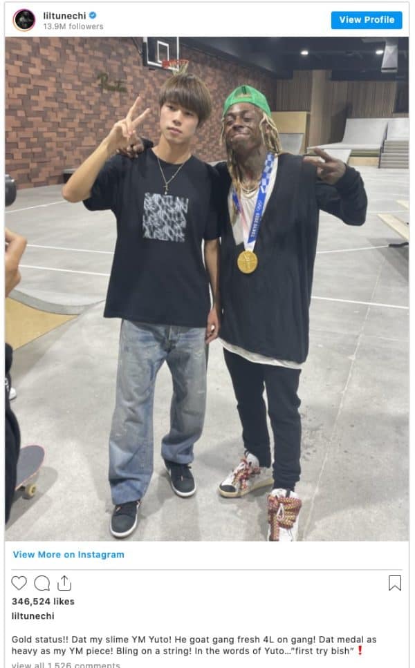Lil mWayne and Yuto Horigome