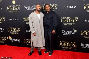 Denzel Washington Michael B. Jordan and Chante Adams Attend NYC Red Carpet Premiere for ‘A Journal For Jordan