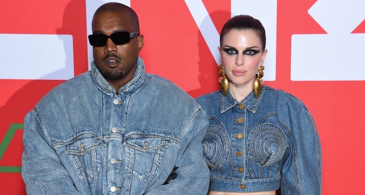 Kanye West and Julia Fox Wear Matching Denim to Paris Fashion Week