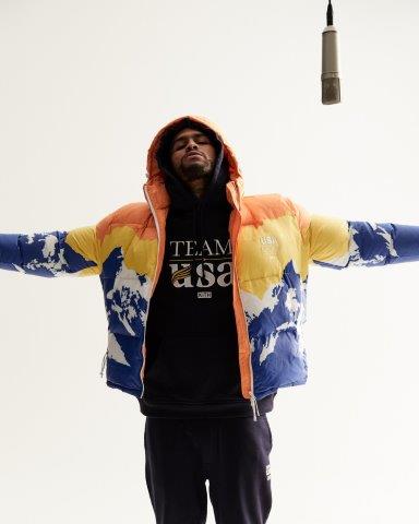 Dave East Models Kith's New Team USA Winter Olympics Collection