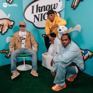 Nigo Pharrell and Pusha T Spotify Celebrates Nigo Friends for I Know NIGO Album Release in Los Angeles 3 30