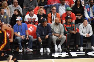JAY-Z Watches Courtside as the Atlanta Hawks Beat the Charlotte Hornets in NBA Play-In Game
