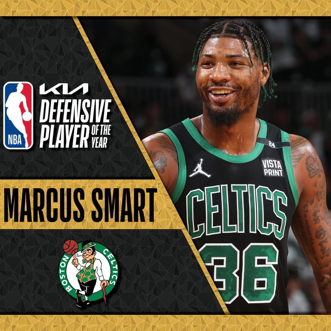 SOURCE SPORTS: Celtics Guard Marcus Smart Wins 2021-22 Kia Defensive ...