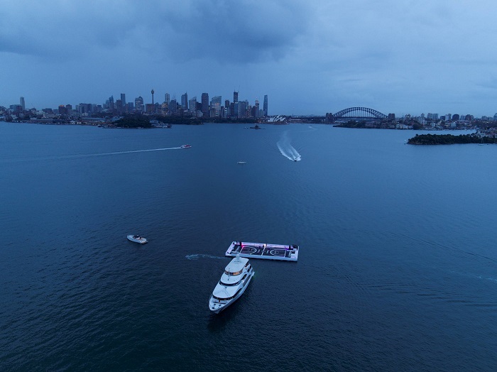 SOURCE SPORTS: Hennessy and the NBA Team for Floating Basketball Court Off the Coast of Australia
