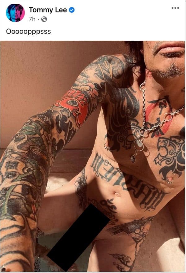 Tommy Lee NSFW Social Post