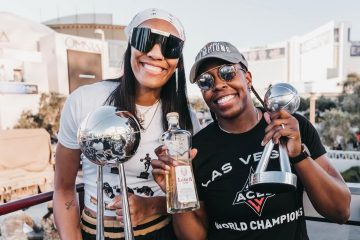 A'Ja Wilson and the Las Vegas Aces Celebrate with Lobos 1707 During Championship Parade