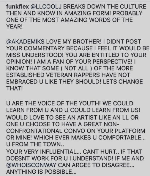 funk flex ll cool j akademiks 