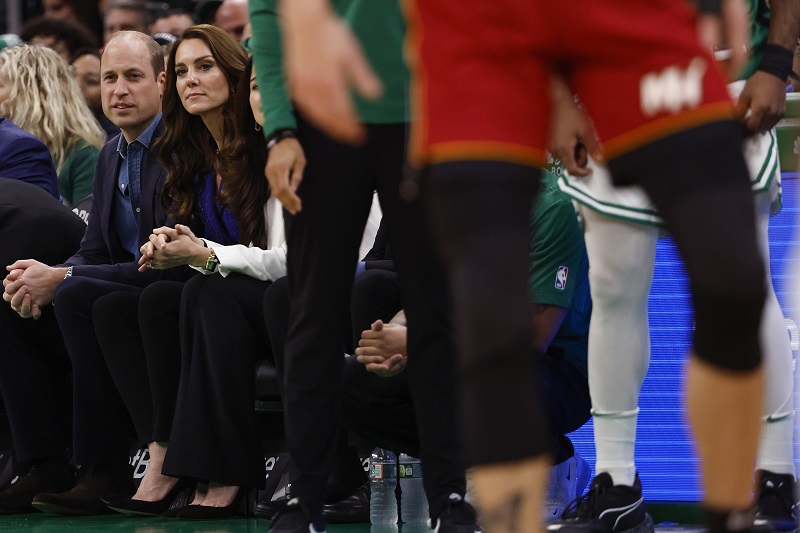 SOURCE SPORTS: Prince William and Princess Catherine of Wales Sit Courtside at Celtics-Heat in Boston