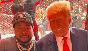Akademiks Talks Becoming VP with 'Uncle Trump' at UFC Event: 'No Way You'd Be Worse Than Kamala'