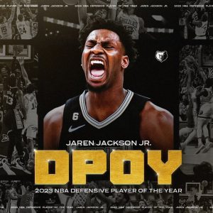 Jaren Jackson Jr. Wins 2022-23 NBA Defensive Player of the Year Award