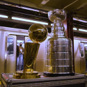 NBA Releases 'When Larry Met Stanley,' Bringing NBA and NHL Championship Trophies Together