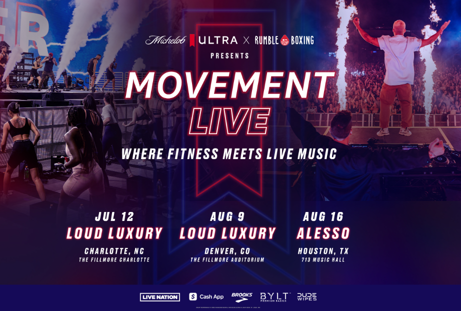Michelob ULTRA Launches Summer Fitness and Music Tour ‘Movement LIVE’ with Live Nation