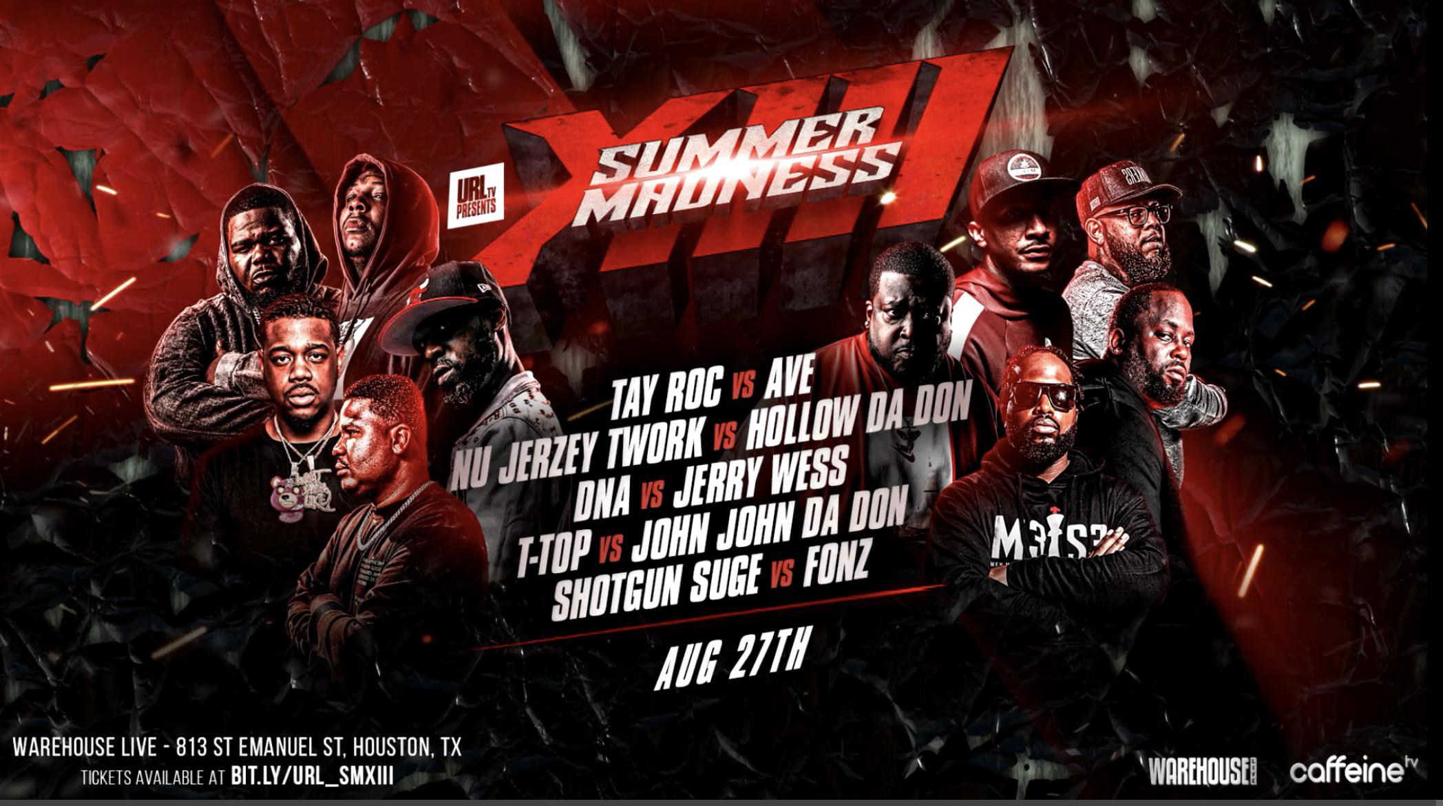 URL Announces ‘Summer Madness XIII’ to Return to Caffeine on Aug. 27
