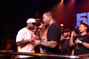 50 Cent and Busta Rhymes Hit LIV Miami After 'The Final Lap Tour' Tour Stop