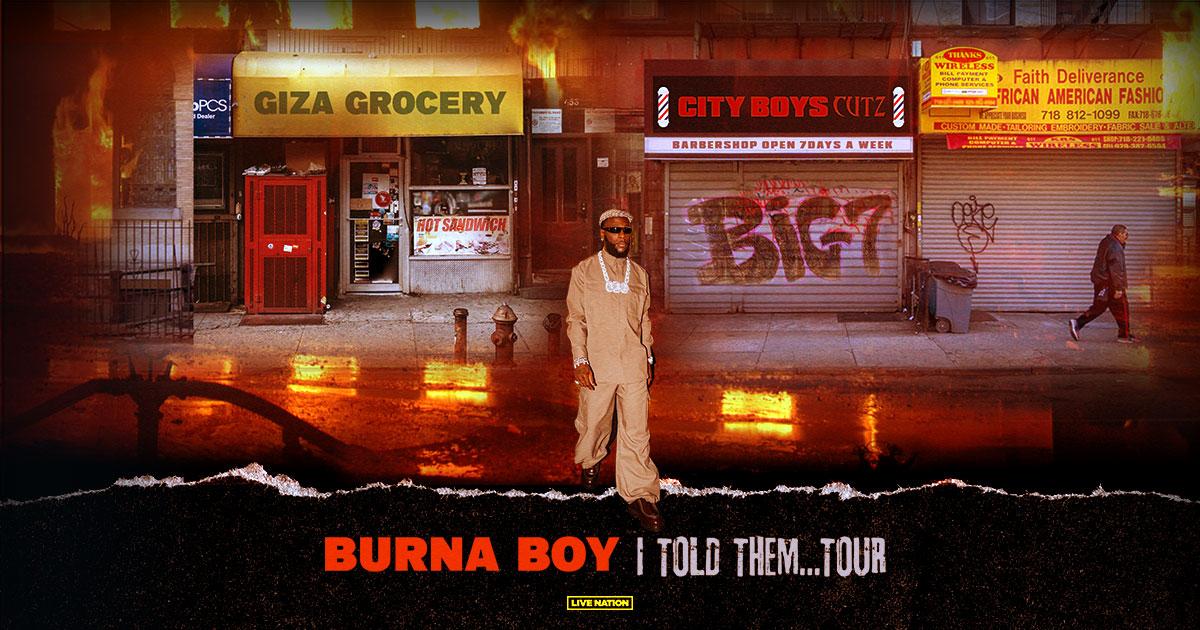 Burna Boy Set for 'I Told Them… Tour', with L.A. Stadium Debut