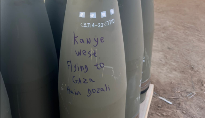 Kanye West’s Name Written on Missile Believed to be Used in Israel-Hamas War
