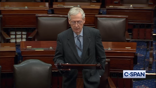 Sen. Mitch McConnell (R KY) This will be my last term as Republican leader of the Senate. 0 18 screenshot