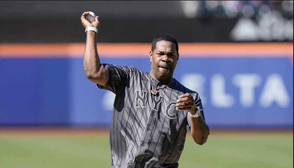 SOURCE SPORTS: Busta Rhymes Throws First Pitch In Citi Field As Mets Defeat Braves 4-3