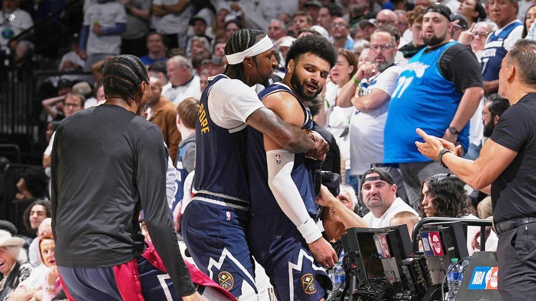 Nuggets Hold Off Wolves to Tie Series 2-2