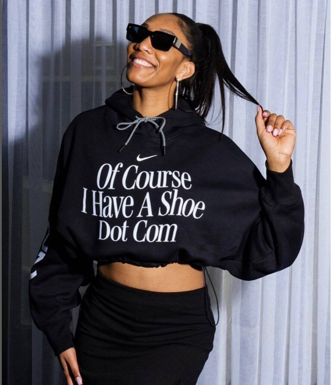 Aja Wilson didn’t just announce that she had a shoe….she became a walking billboard for a link that went to Nike’s page announcing that her signature shoe, the A’One, will be arriving in 2025.