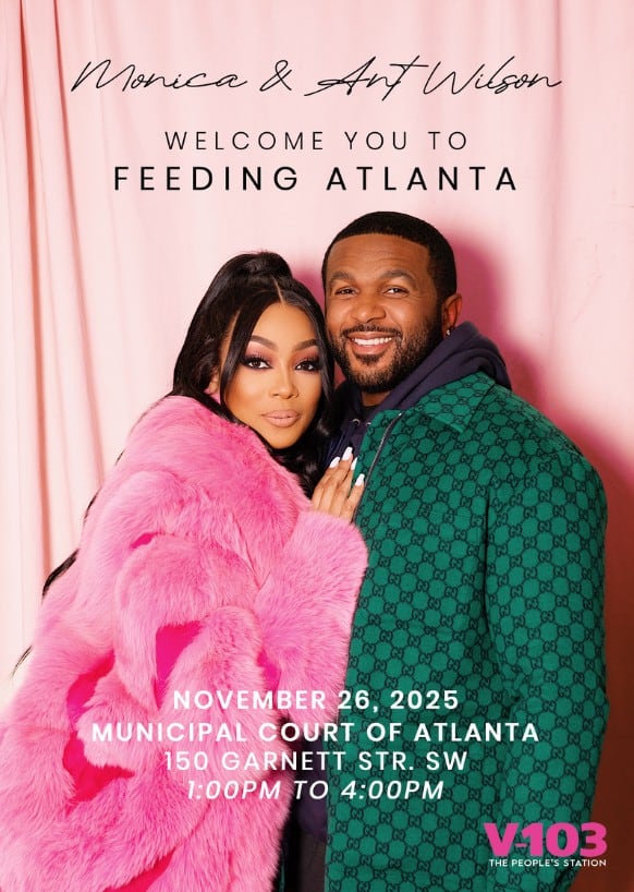 Monica and Ant Wilson Partner With V-103 to Feed Atlanta This Thanksgiving