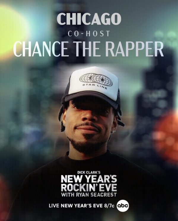Chance the Rapper to Co-Host Chicago Segment of “New Year’s Rockin’ Eve 2026”