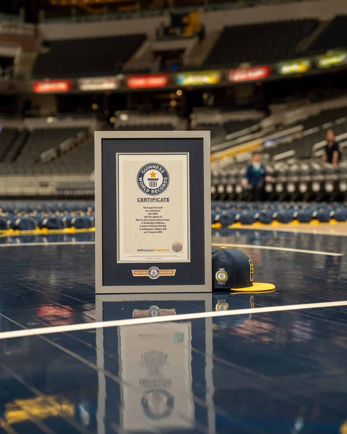 Lids Breaks Two Guinness World Records With Indiana Pacers on National Hat Day