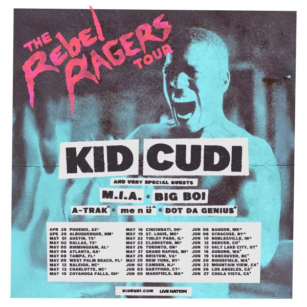 Kid Cudi Announces 'The Rebel Ragers Tour' With M.I.A., Big Boi and More